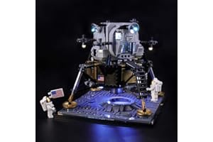 BRIKSMAX Led Lighting Kit for Creator NASA Apollo 11 Lunar Lander - Compatible with Lego 10266 Building Blocks Model- Not Include The Lego Set