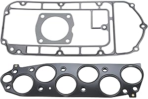 ZONFANT Intake Plenum Gaskets Set Upper Compatible with Honda Acura Vehicle 2003-2010 Accord Odyssey, 2003-2006 TL, Replace#MS96410