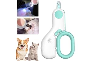 LED Pet Nail Clippers for Cats, 2024 New Cat Nail Clipper with Light Cat Claw Clippers Trimmer,Professional Pet Nail Clippers