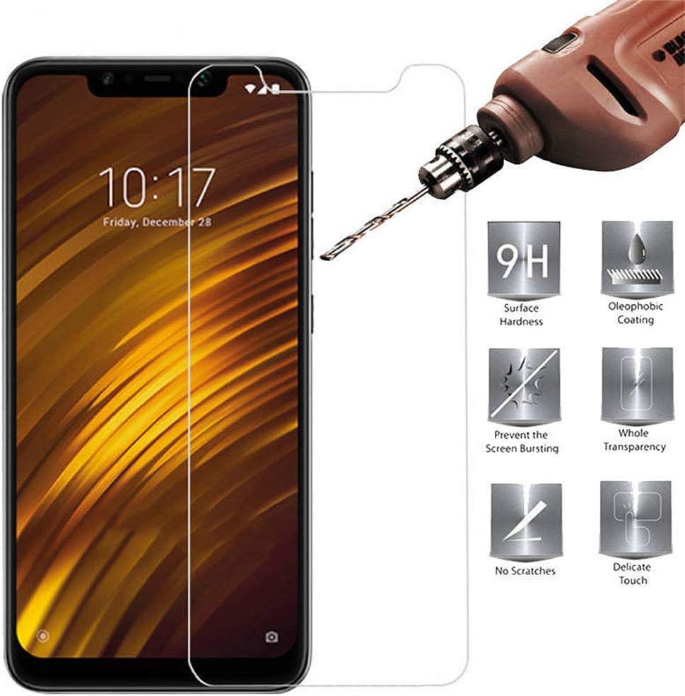 Fits Xiaomi Pocophone F1-Diadia Full Cover Tempered Glass Screen Protector Fit Xiaomi Poco F1