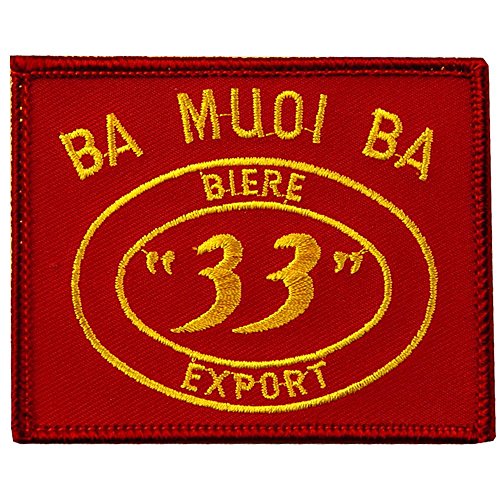 Vietnam Ba Muoi Ba Beer Patch Red & Yellow 3