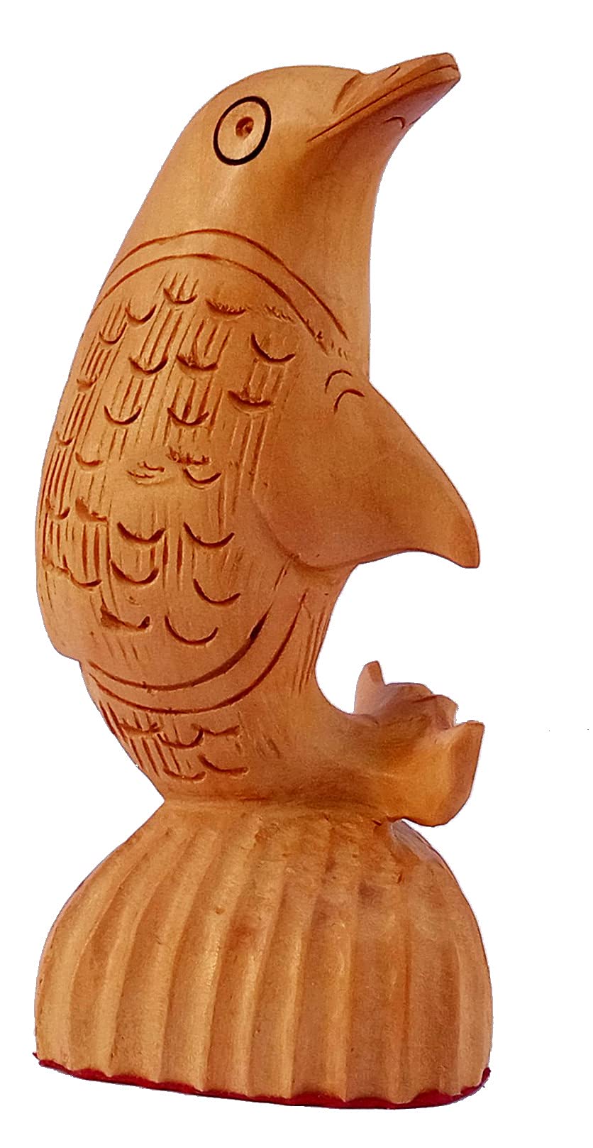 Purpledip Wooden Dolphin Fish Statue Unique Marine Craeture Idol (12341)