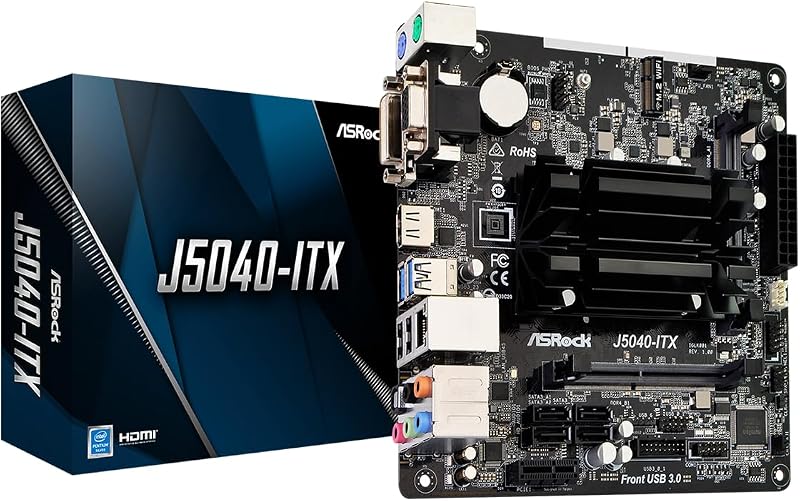 ASRock J5040-ITX Motherboard Intel Quad-Core J5040 Mini ITX DDR4 HDMI 4K