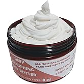 Sixbright, SWEET ORANGE Whipped Body Butter – Shea & Cocoa Butter, Jojoba Oil – Deep Hydration, Non-Greasy, All-Natural – For Dry & Sensitive Skin – Men & Women – 8 oz