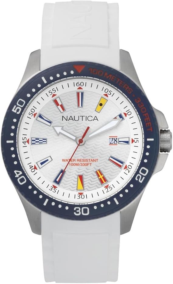 Amazon ノーティカ 腕時計 Napjbc001 メンズ 正規輸入品 ホワイト メンズ腕時計 腕時計 通販