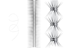 YXYBST Bird Spikes - Stainless Steel Fence Spikes for Pigeons, Raccoons, Snakes - Deterrent Defender (20inch)