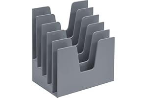 Acrimet 5 Section Incline File Sorter Organizer, Mail, Folder, Letter Desk Organizer, Rack for Office Organization Desktop (P