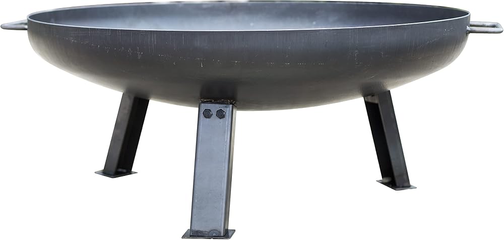 La Hacienda Pittsburgh Medium Firepit Industrial Steel 85cm Wide 33cm Deep