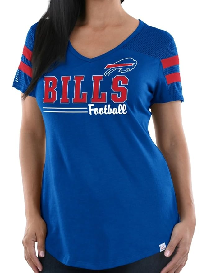 Majestic Buffalo Bills Women's NFL Day Game VNeck Fashion