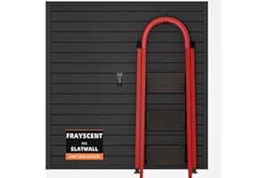 FRAYSCENT Slat Wall Paneling Garage Slat Wall Storage Systems, Slatwall Panels 4x4 ft Peg Board Tool Organization, PVC Wall Panels Pegboard Wall Organizer Black Slatwall Garage Storage Organization Products