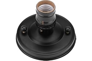 Light Base, E26/E27 Vintage Industrial Ceiling Light Base Wall Lamp Holder Vintage Style Pendant Bulb Lamp Screw Socket Lamph