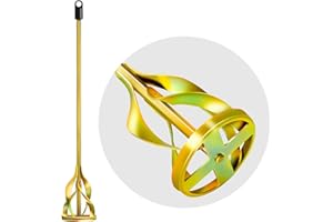 Youtex Paint Mixer for Drill, Upgraded 4-Blade 2.76" Helix Mixing Paddle Rust-Proof Paint Stirrer, Fits All Standard Drills for 1-5 Gallon Bucket, Paints, Resin, Epoxy, Mud, and Slurry