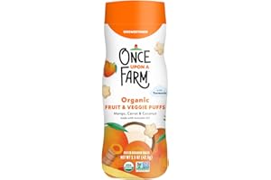 Once Upon A Farm Mango, Carrot & Coconut Fruit & Veggie Puffs