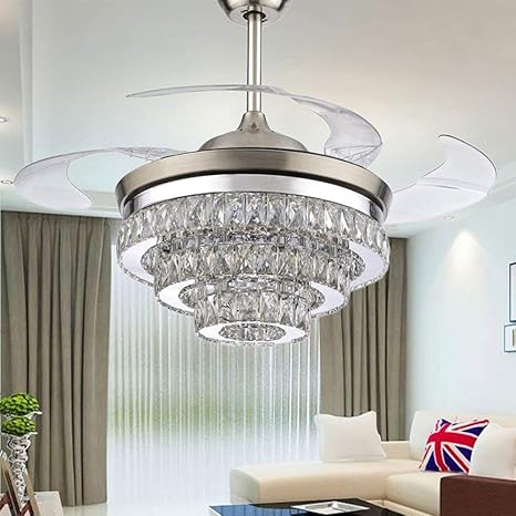 Energy Saving Mute Led Ceilng Light With Fans For Indoor