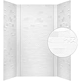 From Plain To Beautiful In Hours Versa Tile - Tub and Shower Wall Panels Surround - Gloss White