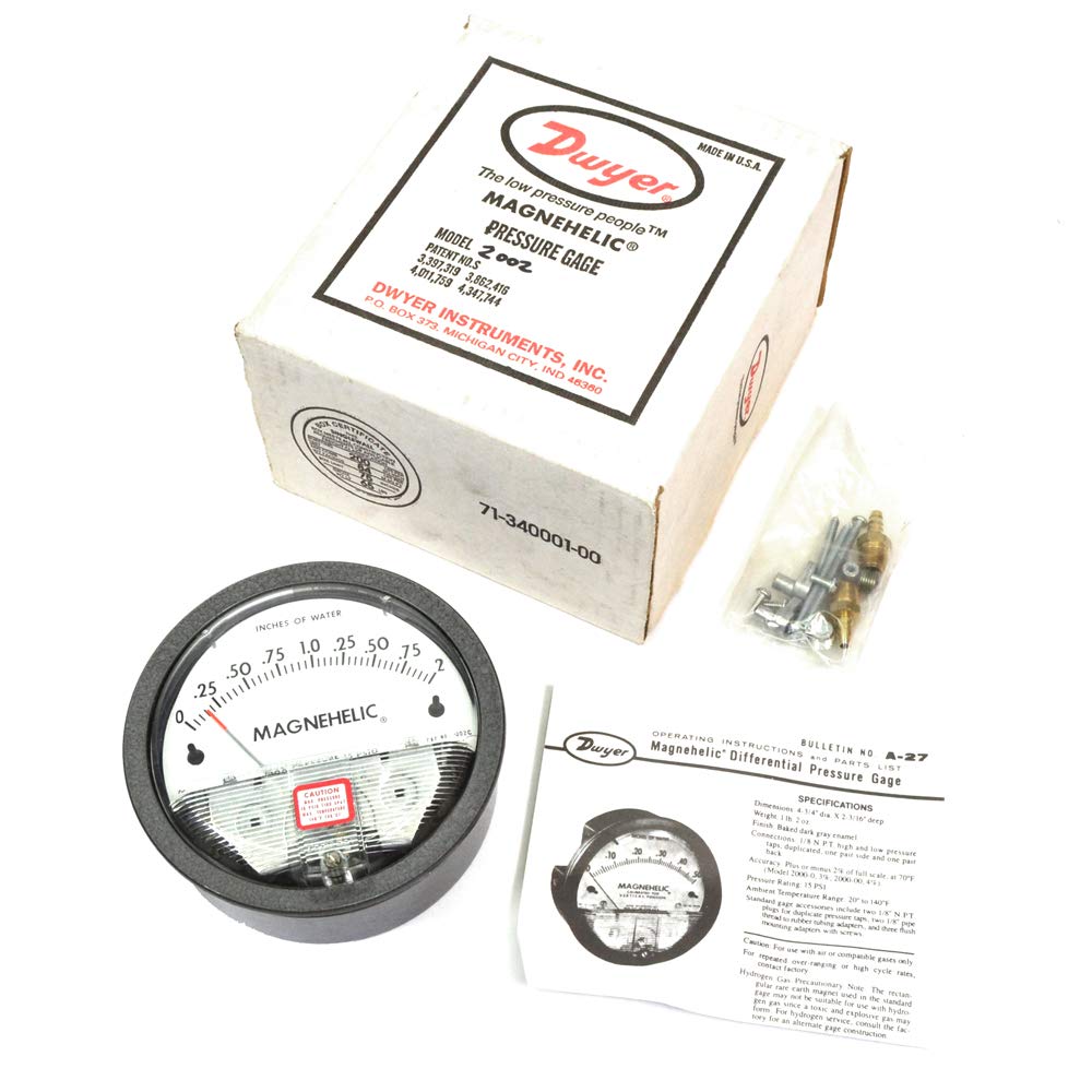 Dwyer 2002 Magnehelic Differential Pressure