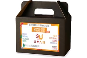 Cheese Making Kit – 8 Types of Cheeses Beginners' Kit to Make 30 Fresh Cheeses at Home: Mozzarella, Burrata, Cheese Curds, Ha