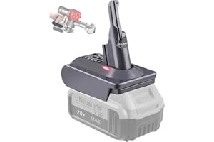 BTRUI for Dyson V8 Battery Adapter for Dewalt 20V Battery Convert to for Dyson V8 Series Animal Fluffy Motorhead Handheld Vacuum Battery Converter (only DW20V8 Adapter)