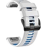 U-LIMVE Watch Band for Garmin Fenix 8 51mm/Fenix 7X Pro/Fenix 7X/Fenix 6X Pro/Fenix 6X/Fenix 5X/Fenix 3, Silicone QuickFit 26mm Replacement