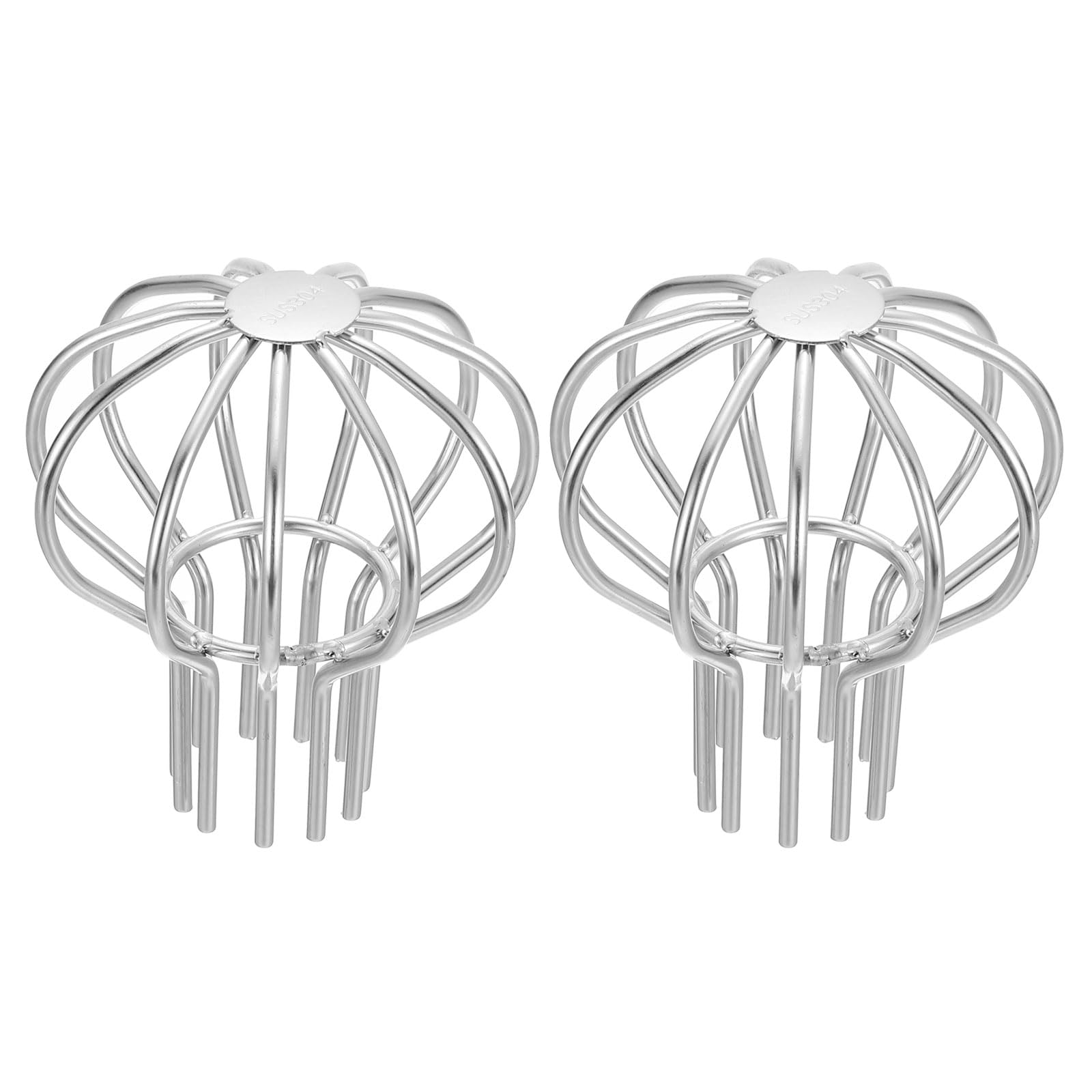 PATIKIL Gutter Guard 2 Inch, 2Pack 304 Stainless Steel Down Pipe Filter, Anti-Blocking Line Cap Drain Cover Round Downspout Protector for Blockage Leaves Debris