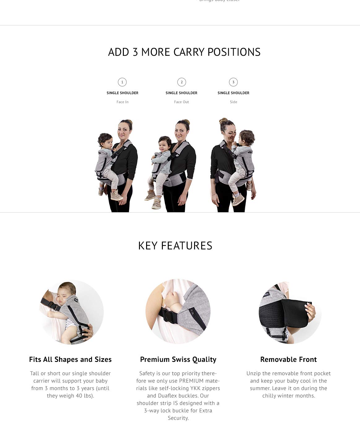 miamily single shoulder