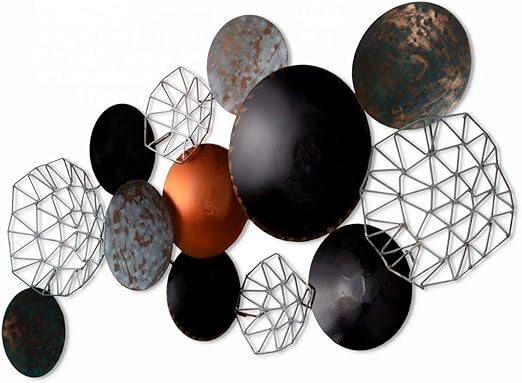 Kunstloft Extravagante Metall Wandskulptur Galactic Space 125x64x7cm Design Wanddeko Xxl Handgefertigt Metallbild Wandrelief Kreise Blau Rund Wandbild Modern Amazon De Kuche Haushalt