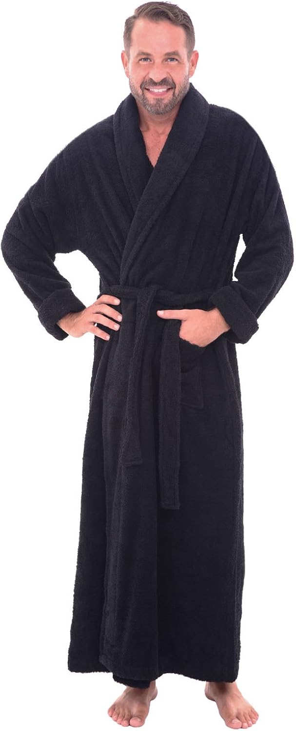 mens big and tall terry cloth bathrobe