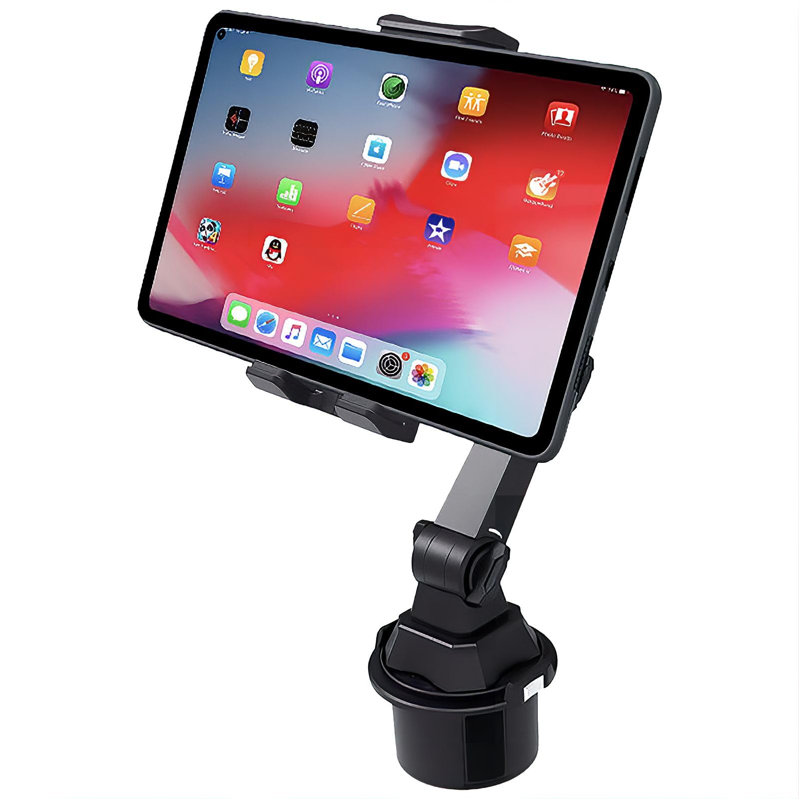 タブレットホルダー 車 ドリンク カップ ホルダー 車載 タブレット 『工具不要でぴったりフィット』 スマホ カーナビ iPad iPhone Galaxy Tab Google Nexus Nintendo Switch Fire HD Kindle 対応 Yuumo+商品画像