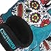 Contraband Pink Label 5237 Womens Designer Workout Gloves | Sugar Skull Print w/Grip-Lock™ Padding (Green, Medium)
