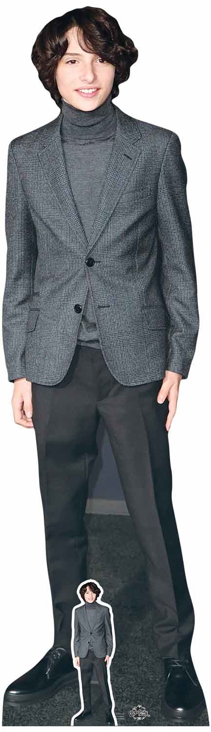 Finn Wolfhard from Stranger Things Lifesize Cardboard Cutout With Free Mini Table Top Cut Out