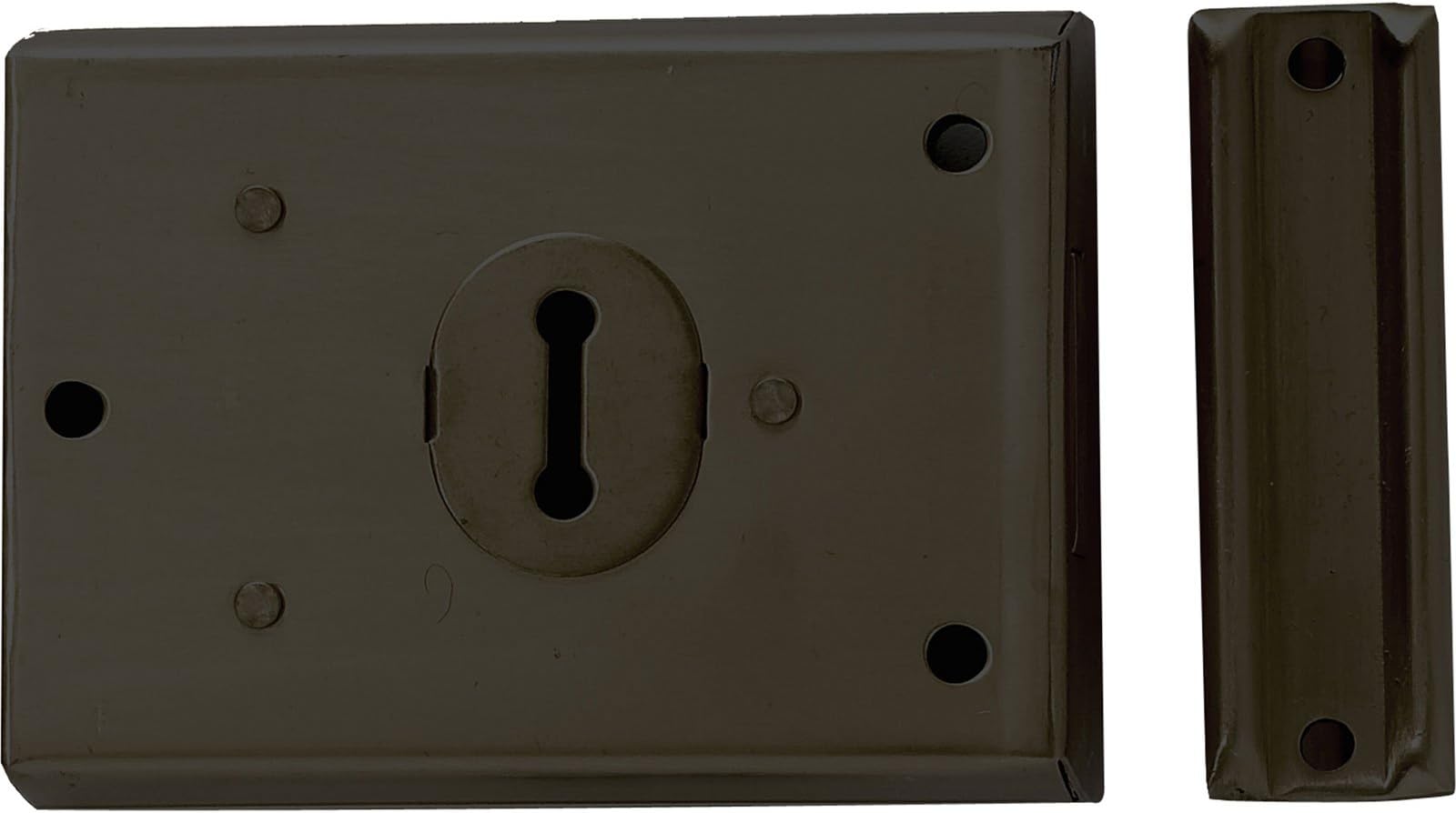 Precise Engineered Yale Locks [UK Spec] P402 Rimlock Black Finish 62 x 76mm [Pack of 1] - w/3yr Rescu3® Warranty