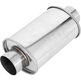 3-Inch Ultra Quiet Resonator, 304 Stainless Steel Exhaust Muffler | 304 Stainless Steel Universal Exhaust Resonator Performance