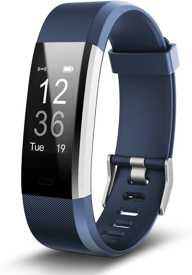 Torntisc Fitness Tracker Bluetooth Heart Rate Monitor Watch Pedometer Call Notification Push Bracelet