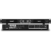 FULODE Professional 2-Channel Power Amplifier, 1U 2 x 1500W at 4-Ohm Audio Amp with XLR/Speakon Connectivity, Stereo/Bridge/Parallel Modes, Limiter & Overload Protection for Stage and Studio