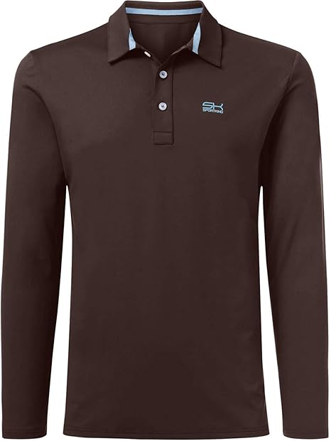 polo marron chocolate hombre