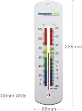 Thermometer World Large 240mm Outdoor Garden Thermometer Greenhouse Indoor view 3