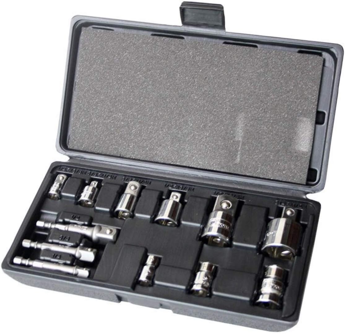 RICHMANN Socket adaptors Set 12 pcs, 1/4", 3/8" and 1/2" bit adaptors (Cor C4412), Variety pack