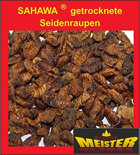 Sahawa® Dried Silkworm, Koi Fish Food, Treat, Pond Food (3000 ml)