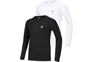 EoBeKee UPF 50+ Boys Swim Shirt, Long Sleeve Rash Guard Youth Kids UV Sun Protection SPF Shirts Fishing Water Beach Surfing