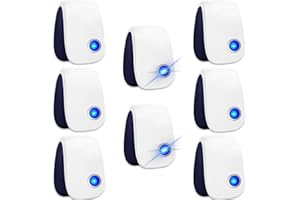 WYEWYE Ultrasonic Pest Repellent 8 Packs, Rodent Repellent Indoor Electric Pest Repellent Ultrasonic Plug in, Bug Repellent Pest Defense for Mice, Roaches, Ants, Termites, Cockroaches, Mosquitoes, Fleas