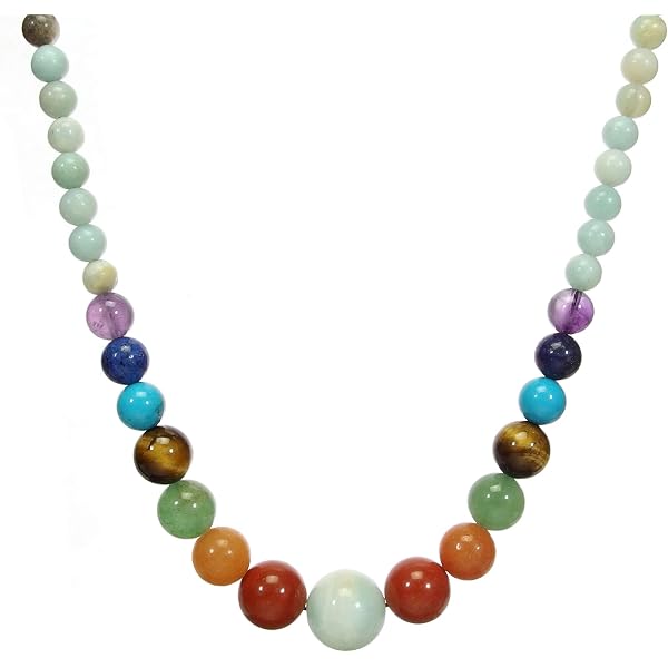 Bocar Long Statement Vintage Beaded Necklace – 5 Layer Stone & Acrylic Necklace For Women