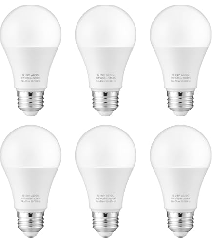 thumbnail image 2 of 10W Dimmable LED Bulb – DC 12V-24V, Warm White 4000k, E26/E27 Medium Base 2 of 6