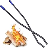 40'' Fire Tongs for Fire Pit Firewood Grabber Tool