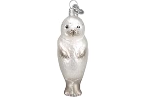 Old World Christmas Sea and Water Animals Glass Blown Ornaments for Christmas Tree Seal Pup