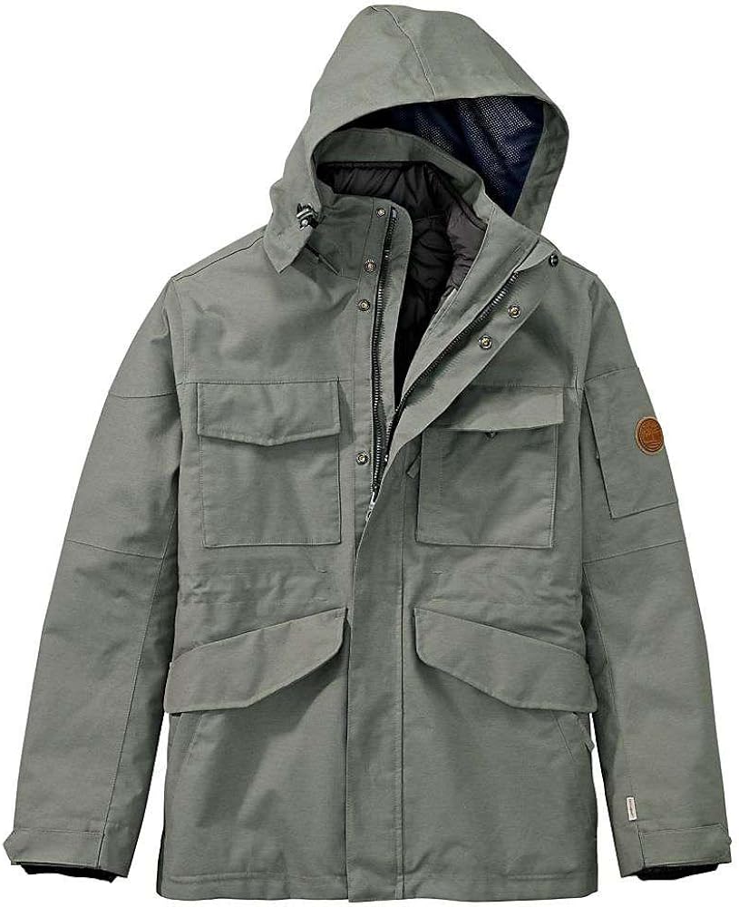 timberland mens hooded shell dryvent jacket