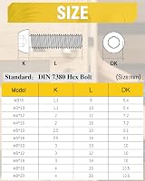 Caianwin M5 x 16mm Bolts 100Pcs Hex Socket Button Head 304 Stainless Steel view 2