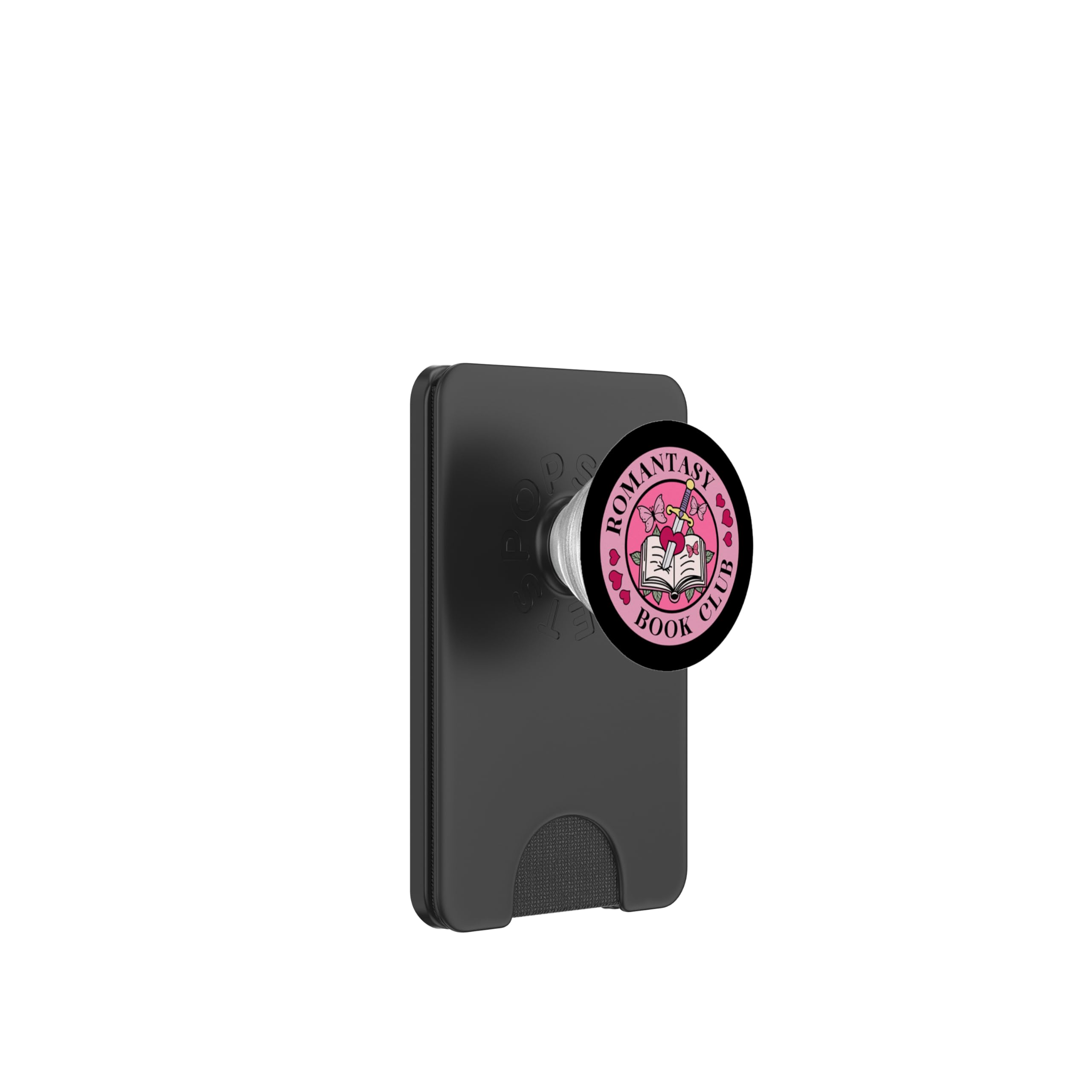 Romantasy Book Club The Reader Bookworm Pink Bookish PopSockets PopWallet for MagSafe