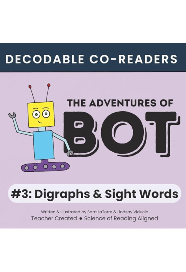 Amazon.com: The Adventures of Bot #2: Blends & Sight Words