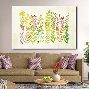Watercolor Style Colorful Leaves