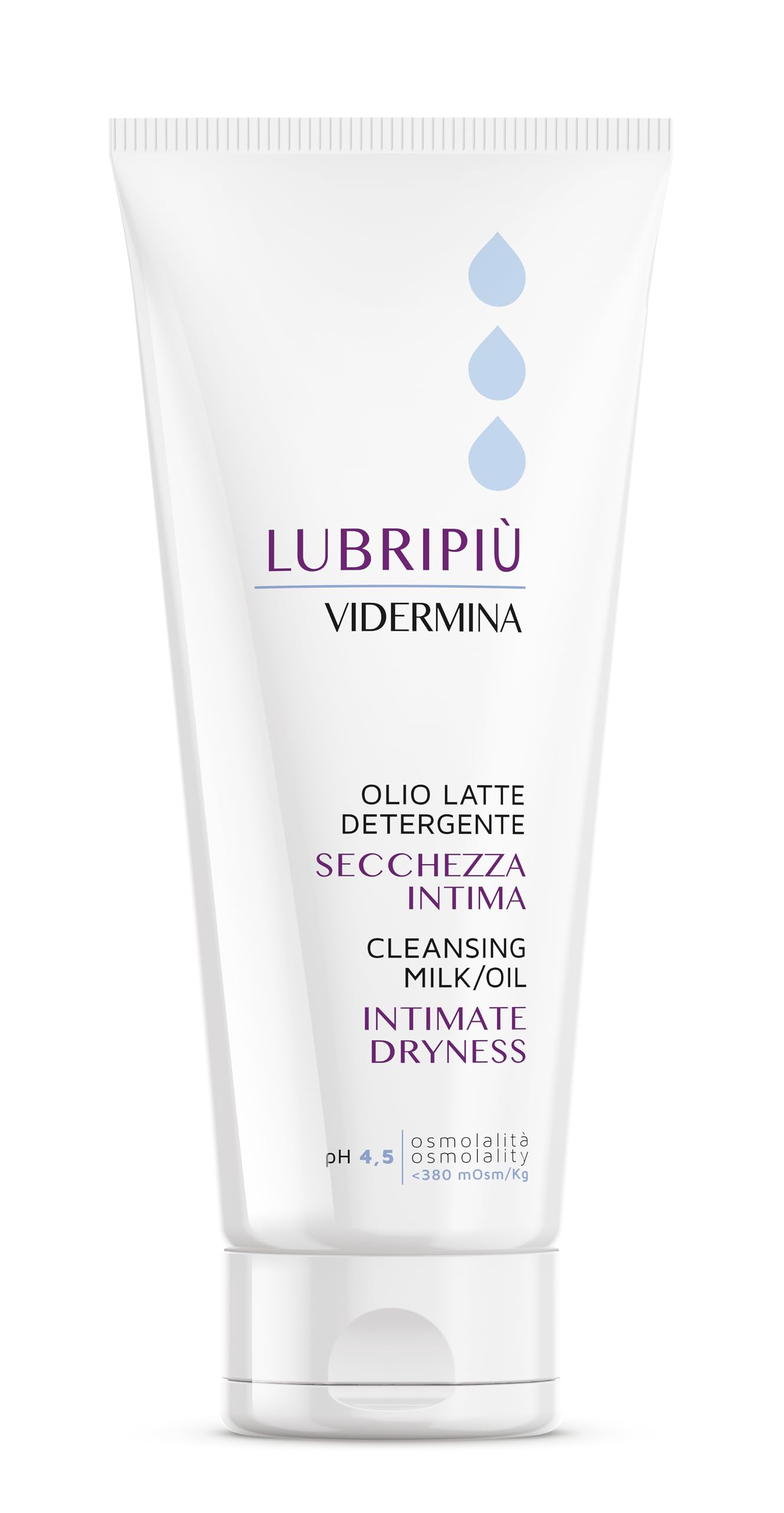 VIDERMINA LUBRIPIU' OLIO LATTE DETERGENTE SECCHEZZA INTIMA 200 ML